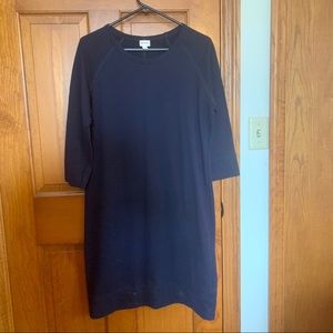 Navy a-line dress